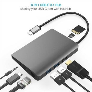 Hub de type C 8 en 1