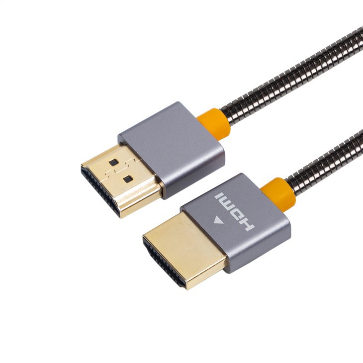 Câble HDMI vers HDMI 4K en acier inoxydable